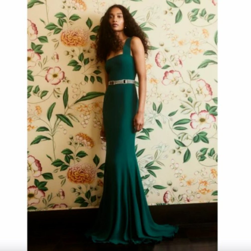 Reformation Ballina Maxi Dress in Spruce Green